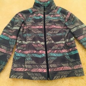 Columbia Girls M Fleece Zip-up Collared Jacket
